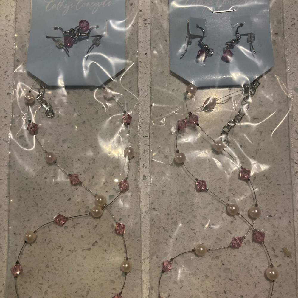 Earring & Necklace Duo X 2